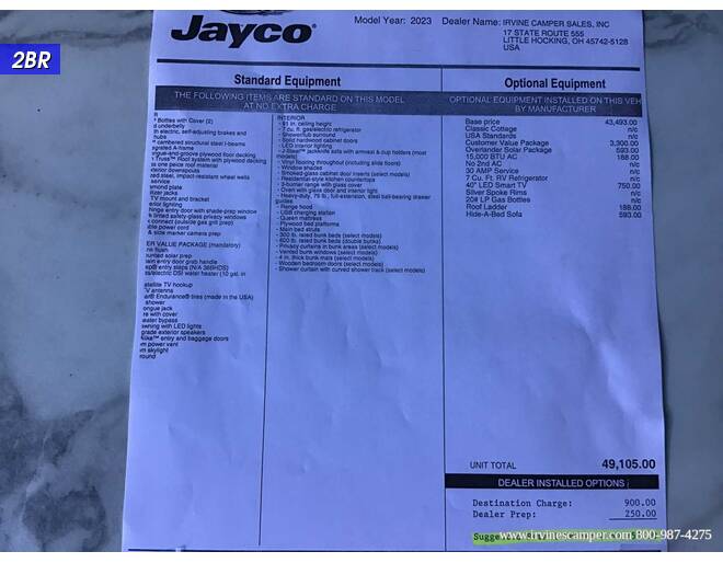 2023 Jayco Jay Flight 280BHK Travel Trailer at Irvines Camper Sales STOCK# 1005 Photo 12