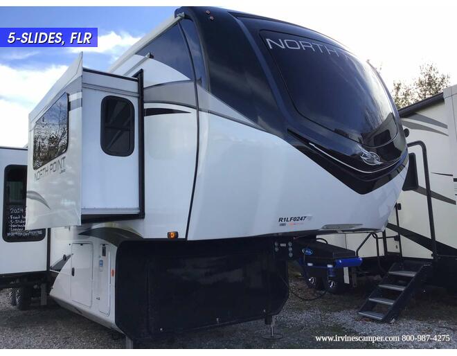 2024 Jayco North Point 382FLRB Fifth Wheel at Irvines Camper Sales STOCK# 1143 Exterior Photo