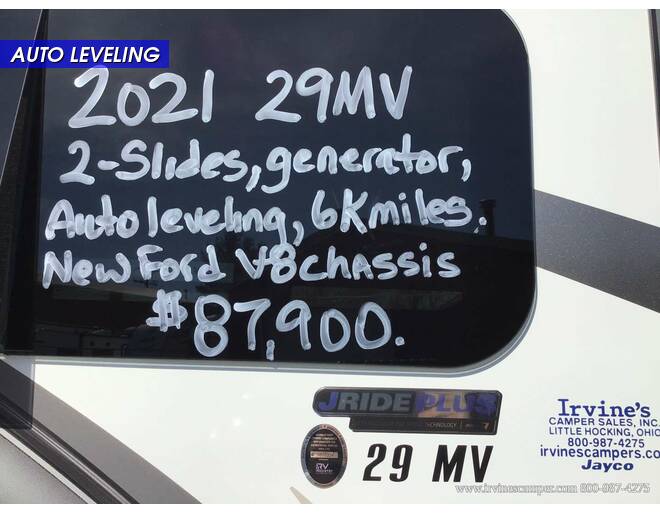 2021 Jayco Greyhawk Ford E-450 29MV Class C at Irvines Camper Sales STOCK# 1156 Photo 4