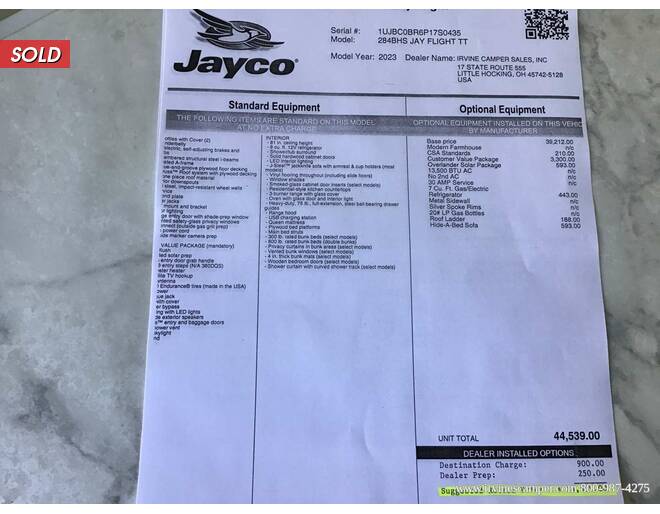 2023 Jayco Jay Flight 284BHS Travel Trailer at Irvines Camper Sales STOCK# 1056 Photo 12