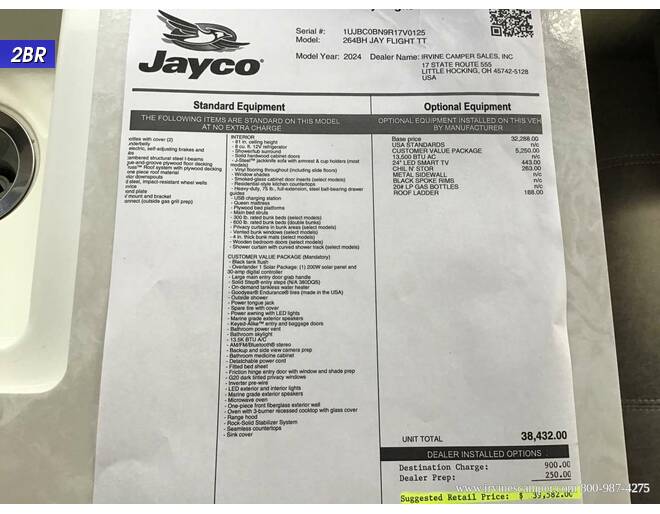 2024 Jayco Jay Flight 264BH Travel Trailer at Irvines Camper Sales STOCK# 1098 Photo 10