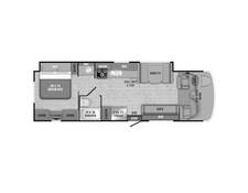 2019 Entegra Coach Esteem Ford 30X Class C at Irvines Camper Sales STOCK# 1158 Floor plan Image