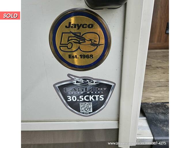 2019 Jayco Eagle HT 30.5CKTS Fifth Wheel at Irvines Camper Sales STOCK# 1163 Photo 3